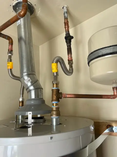 Water heater installation and plumbing repair in Hallsville